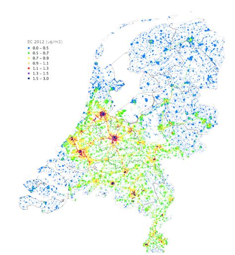 Met plezier echte kaarten maken en versturen. Luchtvervuiling Nederland Kaart | Kaart
