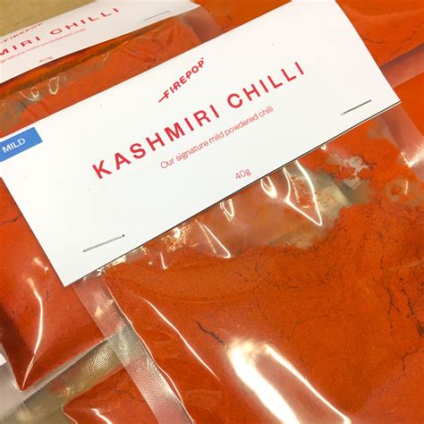 Kashmiri Chilli Powder 40g Mild Firepop Charcoal Grill