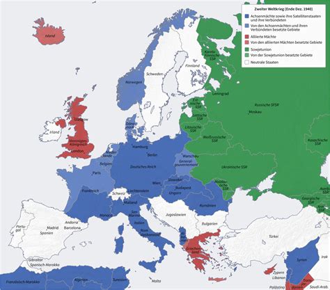 A Map Of Europe During World War 2 United States Map