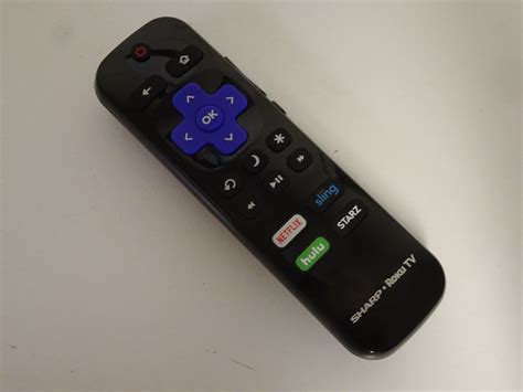 Sharp Roku Tv Remote Netflix Sling Hulu Starz 398gr10bespn0002 Lc