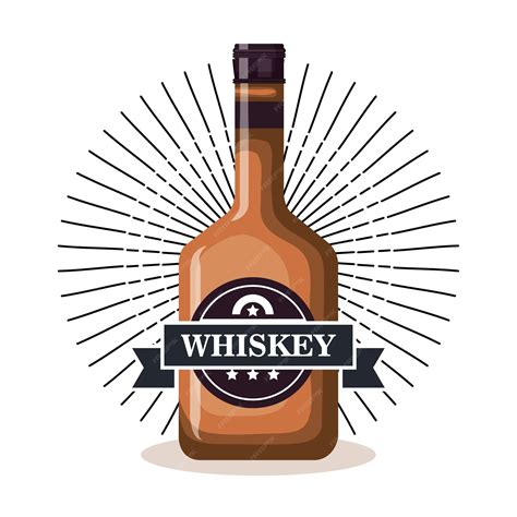 Premium Vector Best Whiskey Bottle Label Vector Illustration Design