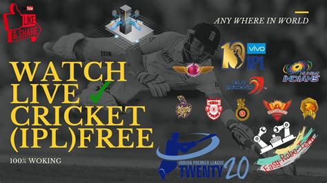 Watch Live Cricket Matches Ipl Free Any Where In The World Youtube
