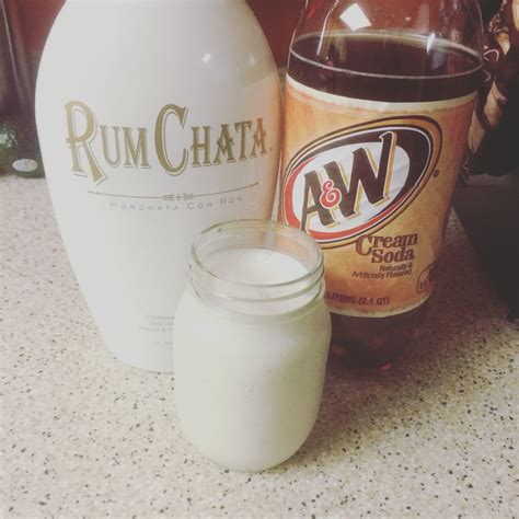 Rumchata Milkshake With Cream Soda With Vanilla Ice Cream Liquor