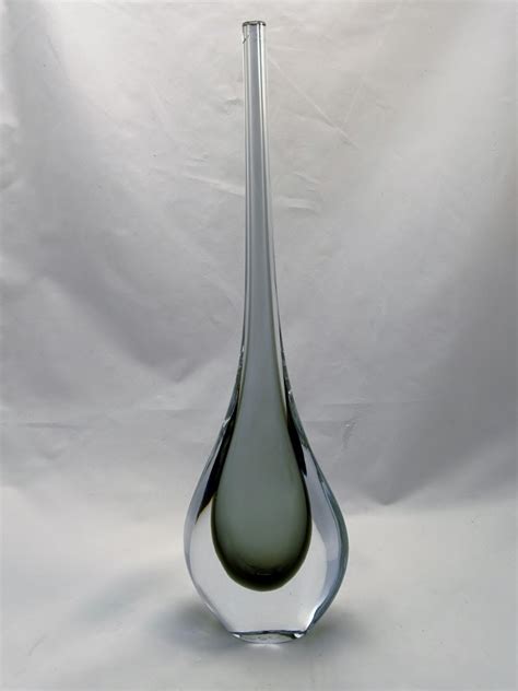 Murano Glass Gray Vase Murano Glass Murano Glass Ts Co