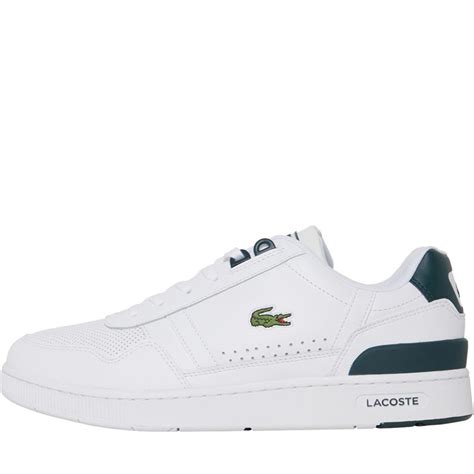 Buy Lacoste Mens T Clip Trainers Whitedark Green