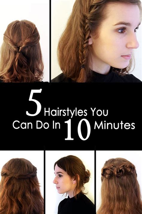 5 Quick And Easy Hairstyles You Can Do In 10 Minutes