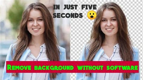Remove Background Of An Image Easily Youtube