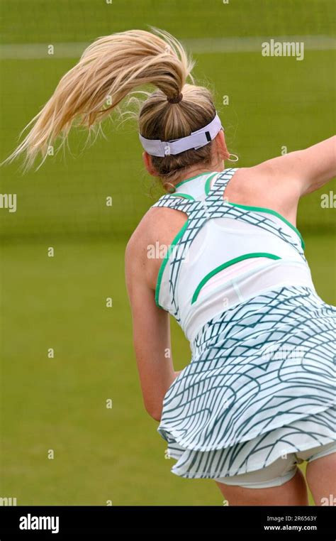 Katie Boulter Gbr Playing Her First Round Match At The Surbiton Trophy London Th June