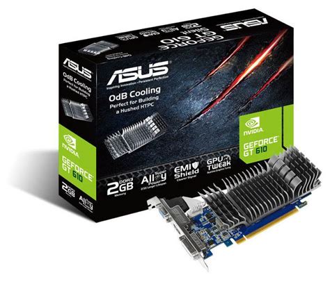 Asus Geforce Gt 610 2gb Lp Video Card Gt610 Sl 2gd3 L Mwave