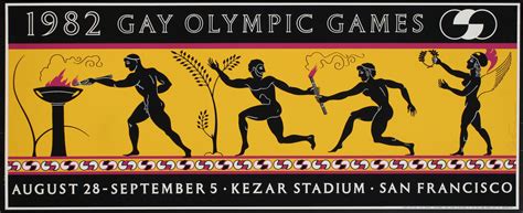 1982 Gay Olympic Games Kezar Stadium San Francisco Original Vintage Poster Chisholm