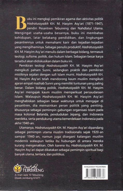 Tafsir Pemikiran Kebangsaan Dan Keislaman Hadratussyaikh KH M Hasyim