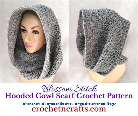 Sale Hooded Cowl Crochet Pattern In Stock