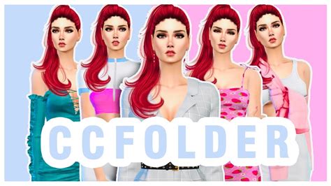 The Sims 4 Female Cc Folder Lookbook And Links🍒free Download Youtube