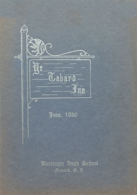 1930 Yearbook From Barringer High School From Newark New Jersey For Sale