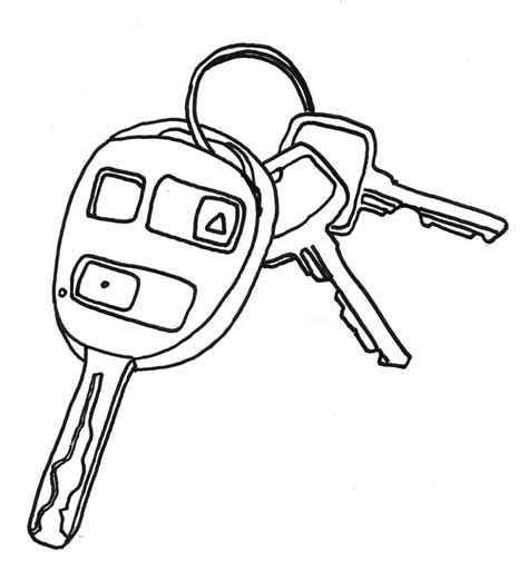 Keys Coloring Page Free Printable Coloring Pages For Kids