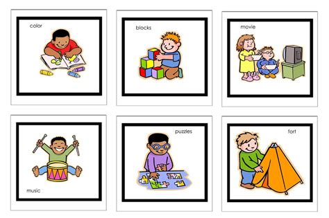 Visual schedule cards for toddlers, preschoolers, and children with special needs. We SO need a visual schedule. (With images) | Toddler schedule, Visual schedule, Kids schedule