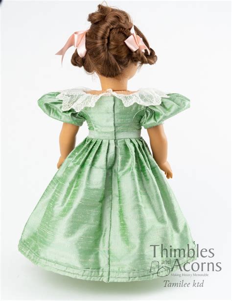 Pixie Faire Thimbles And Acorns 1830s Beret Sleeve Dress Doll Etsy