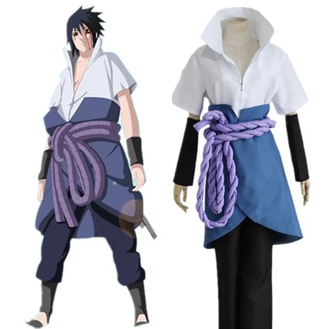 New Fashion Unisex Cosplay Costumes Japan Anime Naruto Uchiha Sasuke