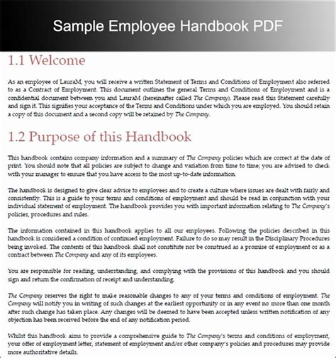 In 2020, there is little need to have a physical employee handbook. Employee Handbook Template Word | Gildenlow in 2020 ...