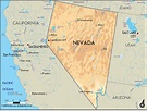Geographical Map of Nevada and Nevada Geographical Maps
