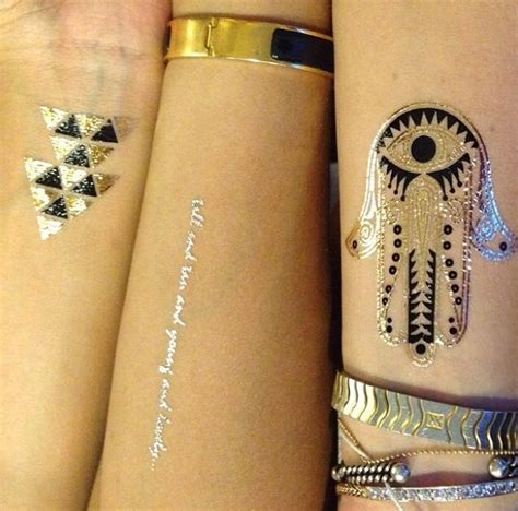 Metallic Temporary Tattoos Metallic Tattoo Temporary Temporary Tattoos Metal Tattoo Free