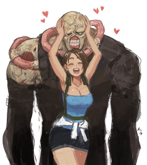 Jill Valentine And Nemesis Resident Evil And 1 More Drawn By Mariel