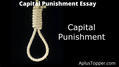 Capital Punishment Essay Essay On Capital Punishment For Students And
