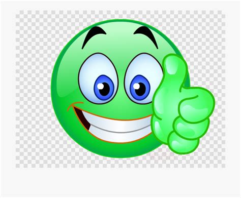 Emoji Green Clipart Emoji Thumb Signal Smiley Emoji Green Smiley Face Png Transparent