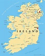 Mapa de ciudades de Irlanda - OrangeSmile.com
