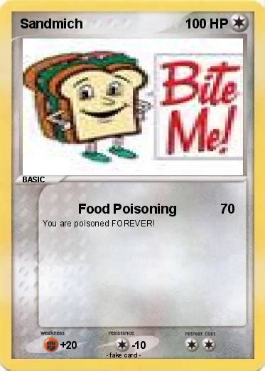 Pokémon Sandmich Food Poisoning My Pokemon Card