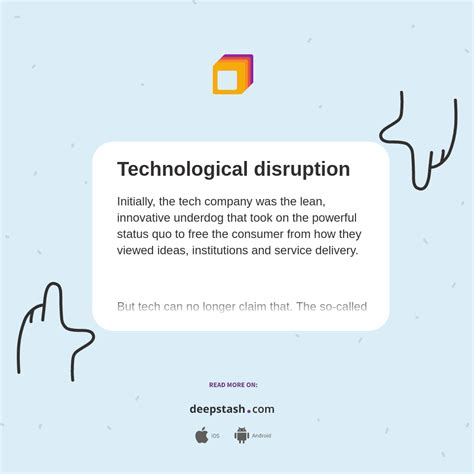 Technological Disruption Deepstash