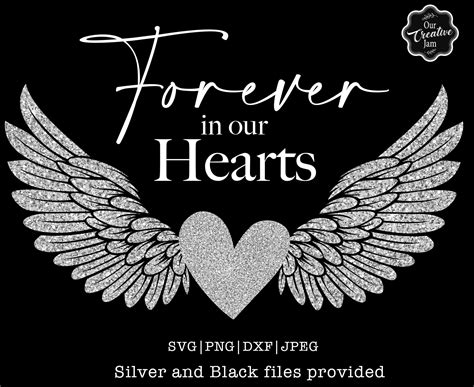 Forever in Our Hearts Svg Remembering a Loved One Svg - Etsy