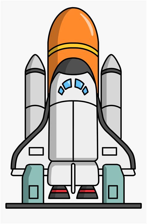 Rocket Launch Vector Illustration Isolated On White Stock Clip Art