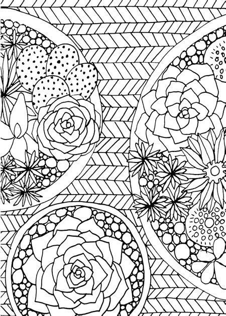succulent cactus coloring books pages mandala coloring pages pattern coloring