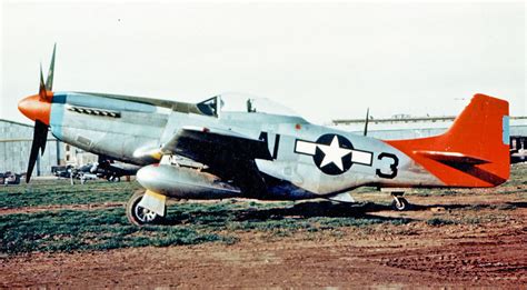 A P 51 Mustang With The Red Tail Air Data News