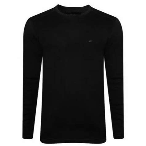 Plain Round Mens Cotton Full Sleeve T Shirt Size S XXL At Rs 135 Piece In Ludhiana