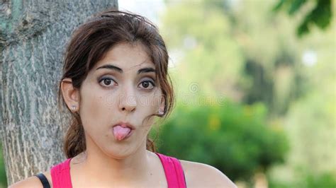 Goofy Latina Person Stock Image Image Of Goof Entertain 112801157