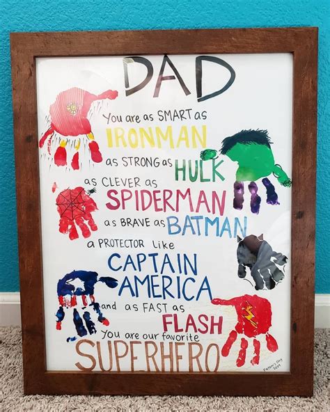 Dad You Are Our Favorite Superhero Fathers Day Crafts Dad Crafts