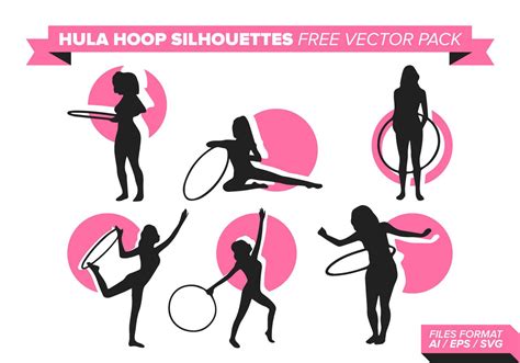 Hula Hoop Silhouetten Free Vector Pack Download Kostenlos Vector