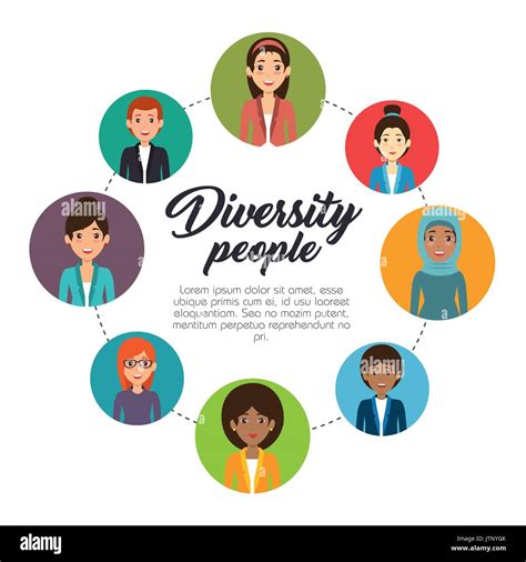 Diversity People Concept Infographic Vector Illustration Graphic Design Stock Vector Image And Art