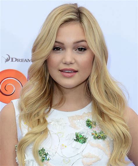 Olivia Holt Long Wavy Formal Hairstyle Light Honey Blonde Hair Color