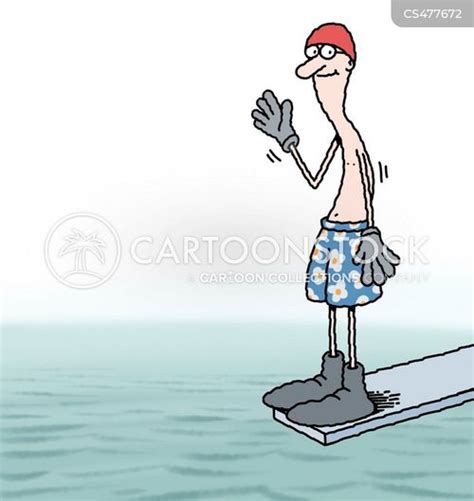 Open Water Swimming Cartoons And Comics Funny Pictures From Cartoonstock