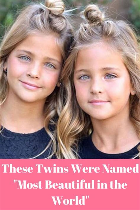 These Identical Twins Were Named “most Beautiful In The World” See