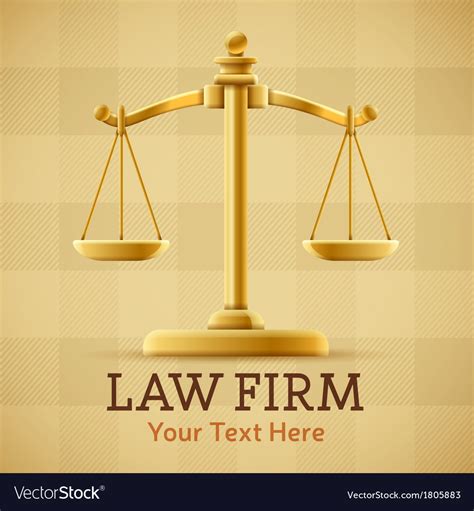 Law Firm Justice Scale Background Royalty Free Vector Image