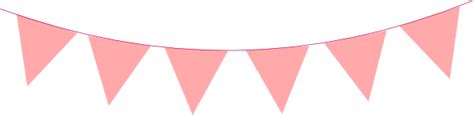 Pink Triangle Banner Clipart