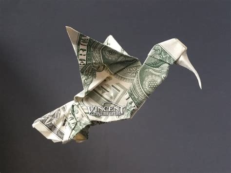 Hummingbird Money Origami Dollar Bill Animal Bird Cash Etsy