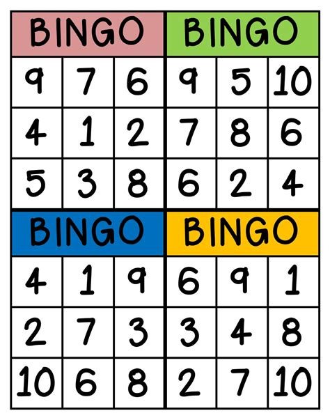 Bingo De Numeros Para Imprimir 598