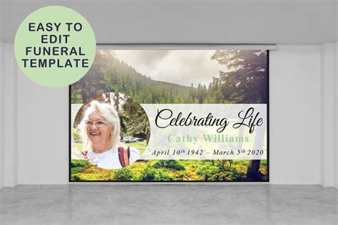 Funeral Powerpoint Slideshow Presentation Funeral Powerpoint Etsy