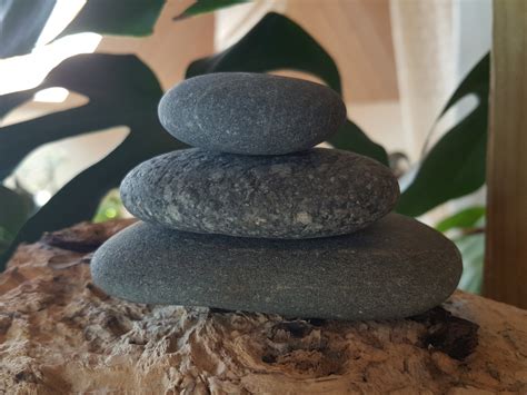 Zen Stones Zen Pebbles Garden Decor Zen Balance Sculpture Etsy