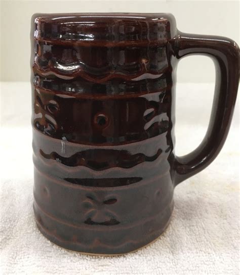 Brown Glazed Pottery Mug Usa